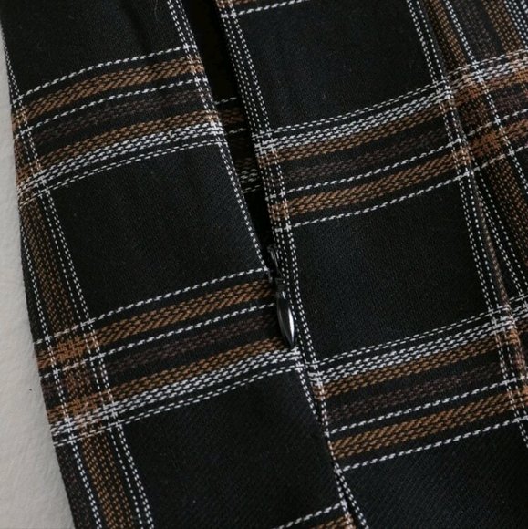 🌯 NWOT PLAID GRIUNGE EGIRL FAIRYCORE GOTH SCHOOL GIRL KAWAII DARK PLEATED SKIRT - Picture 4 of 4